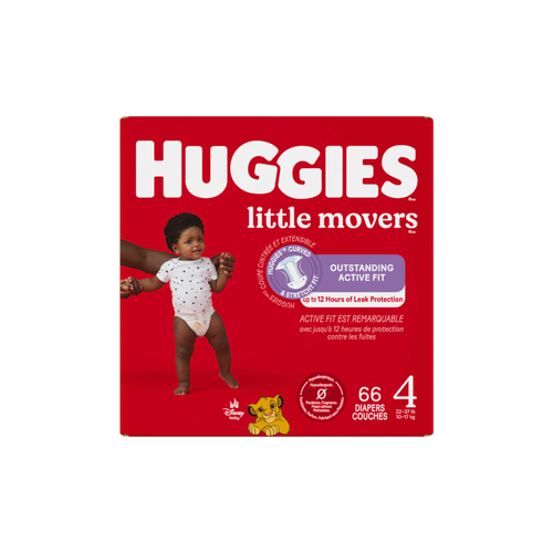 Huggies Little Movers Size 4 Diapers - 66 Count Image 1 of 2