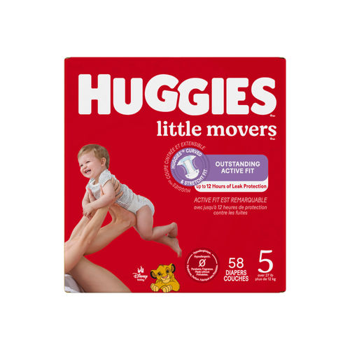 Huggies Little Movers Size 5 Diapers - 58 Count Image 1 of 2