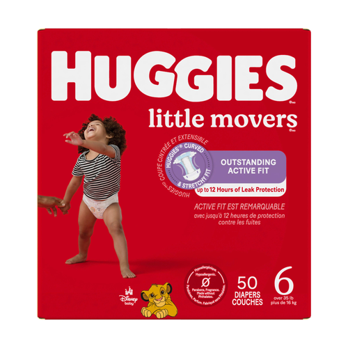 Huggies Little Movers Size 6 Diapers - 50 Count Image 1 of 2