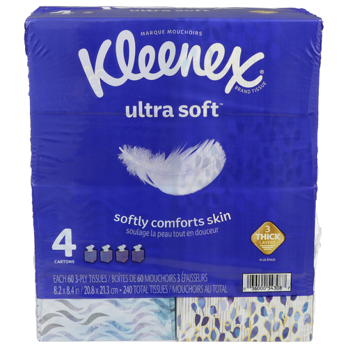 Kleenex Ultra Soft Brand Tissue - 4 Count