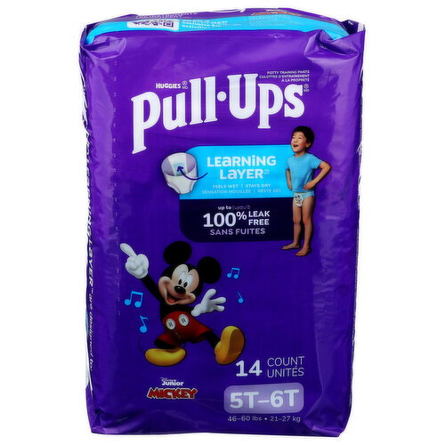 HUGGIES Pull-Ups Boys Potty Training Pants 5T-6T - 14 Count Image 1 of 3