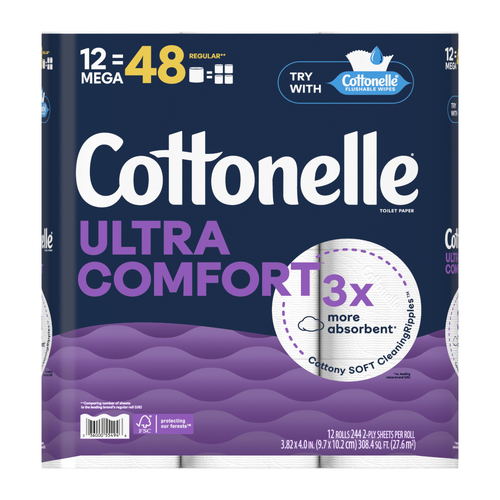 Cottonelle Ultra Comfort Toilet Paper - 12 Count Image 1 of 2
