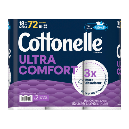 Cottonelle Ultra Comfort Toilet Paper - 18 Count Image 1 of 2