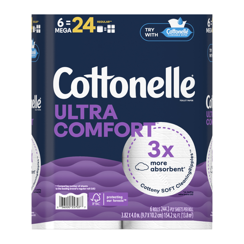 Cottonelle Ultra Comfort Toilet Paper - 6 Count Image 1 of 2