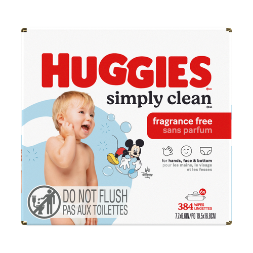 Huggies Simply Clean Fragrance Free Wipes - 384 Count Image 1 of 2