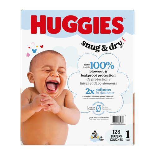 Huggies Snug & Dry Size 1 Diapers - 128 Count Image 1 of 2