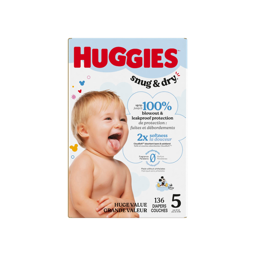 Huggies Snug & Dry Size 5 Diapers - 136 Count Image 1 of 2