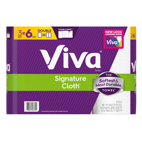 Viva Signtr Clth Dbl Cas Twl 3 Pk 86 Fsc Mix Sgsch Coc 005460 - 0.42 Cubic foot Image 1 of 2