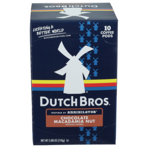 Dutch Bros Chocolate Macadamia Nut Inspired By Annihilator Single Serve Coffee Pods - 0.388 Ounce - 10 Count Image 1 of 3