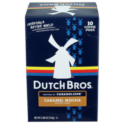 Dutch Bros Caramel Mocha Coffee Inspired By Caramelizer - 0.388 Ounce - 10 Count