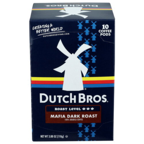 Dutch Bros Mafia Dark Roast Single Serve Coffee Pods - 0.388 Ounce - 10 Count Image 1 of 3