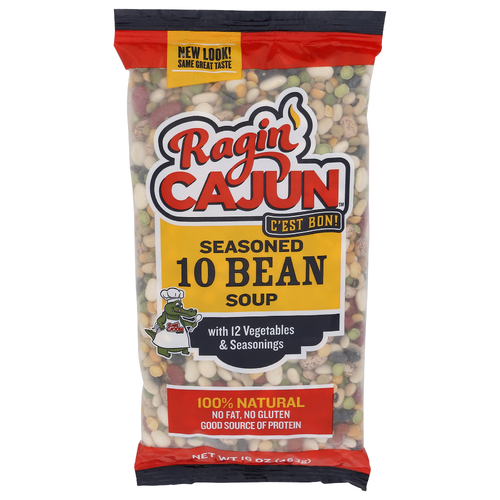 Ragin Cajun Tasty Seasoned 10 Bean Soup - 16 Ounce