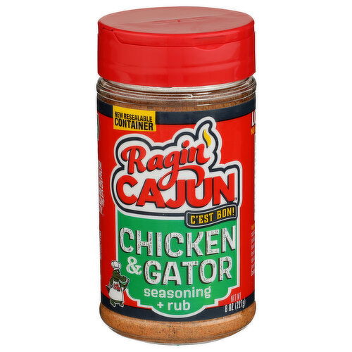 RAGIN' Cajun Chicken Or Gator Seasoning & Rub - 8 Ounce