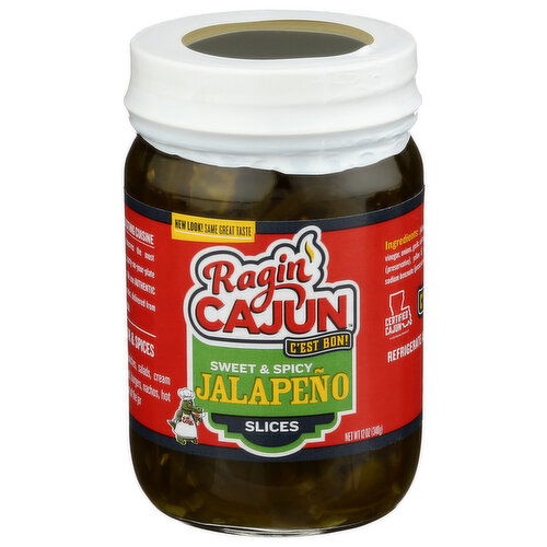 Ragin Cajun Tasty Sweet & Spicy Jalapeño Slices - 12 Ounce