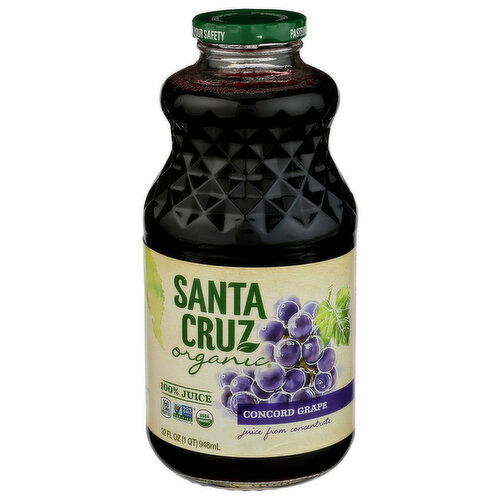 SANTA CRUZ ORGANIC Concord Grape Juice Fruit - 32 Fluid Ounce