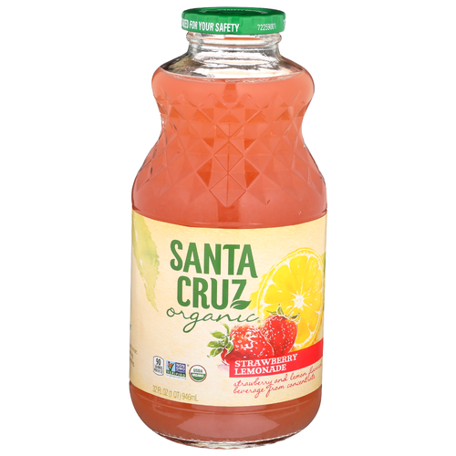 Santa Cruz Organic Strawberry Lemonade - 32 Fluid Ounce