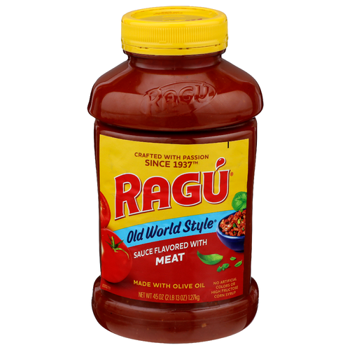 Ragu Old World Style Sauce Flavored With Meat - 45 Ounce