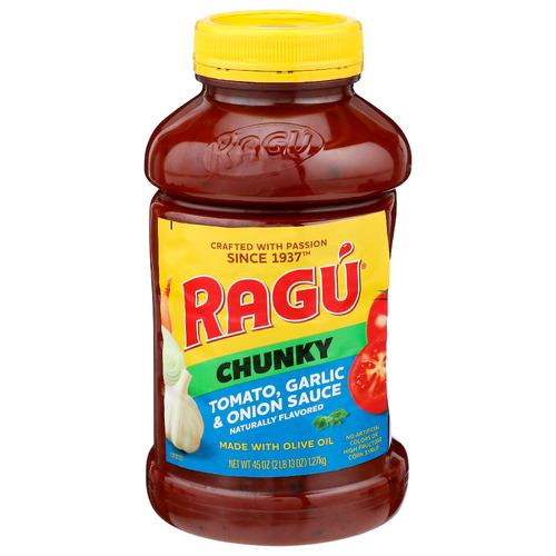 Ragu Chunky Tomato, Garlic & Onion Sauce - 45 Ounce