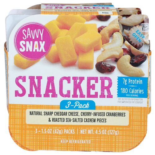 Savvy Snax Snacker - 1.5 Ounce - 3 Count