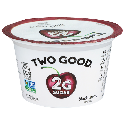 Two Good Black Cherry Flavored Greek Lowfat Yogurt - 5.3 Ounce Image 1 of 4