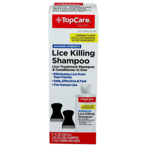 Top Care Health Maximum Strength Lice Killing Shampoo - 1 Each