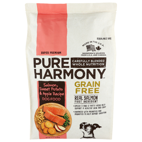 Pure Harmony Super Premium Salmon, Sweet Potato & Apple Recipe Dog Food - 12 Pound