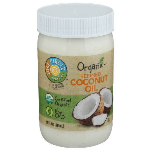 Full Circle Market Organic Refined Coconut Oil - 14 Fluid Ounce Image 1 of 4