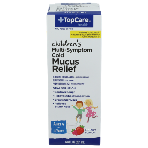 Top Care Health Berry Children's Mucus Relief Multi-Symptom Cold - 6.8 Fluid Ounce