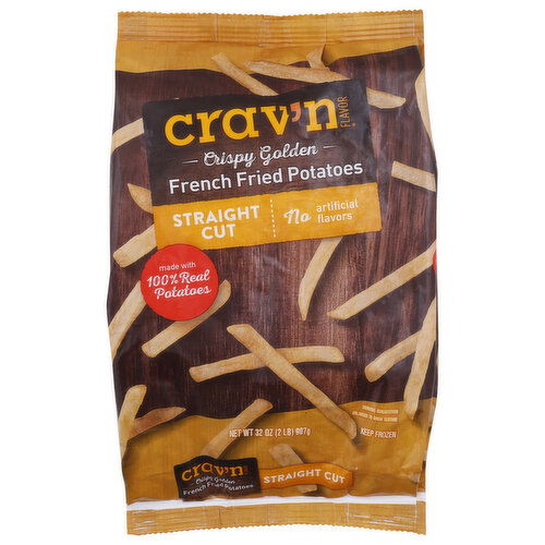 Crav'n Flavor Straight Cut French Fried Potatoes - 32 Ounce