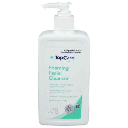 TopCare Foaming Face Cleanser - 12 Fluid Ounce