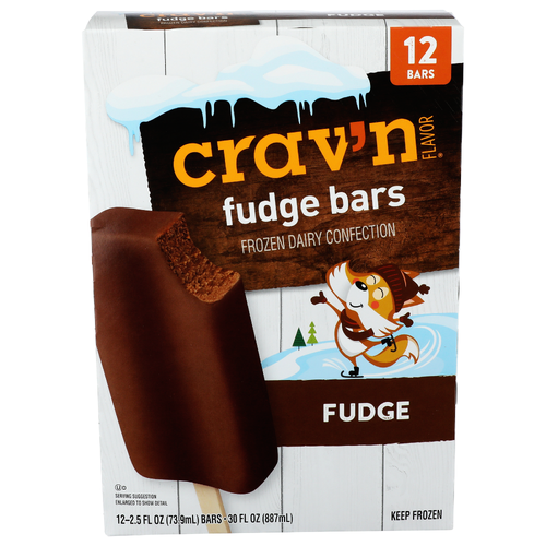 CRAV'N Flavor Cravn Fudge Bar - 2.5 Fluid Ounce - 12 Count Image 1 of 4