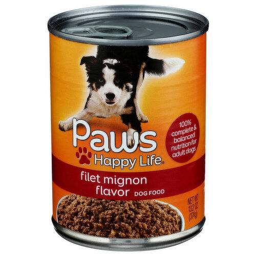 Paws Happy Life Filet Mignon Flavor Dog Food - 13.2 Ounce