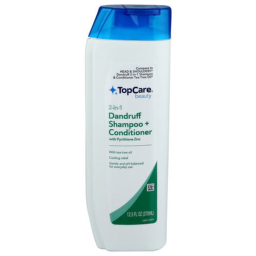 Top Care Beauty 2-In-1 Dandruff Shampoo & Conditioner - 12.5 Fluid Ounce