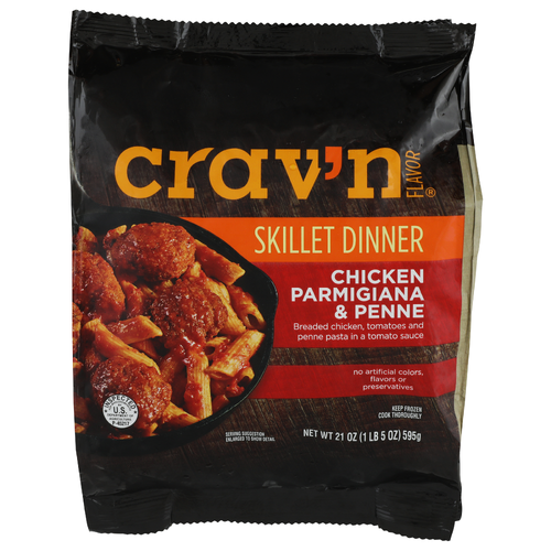 CRAV'N Flavor Chicken Parmesan Penne Skillet Dinner - 21 Ounce Image 1 of 4