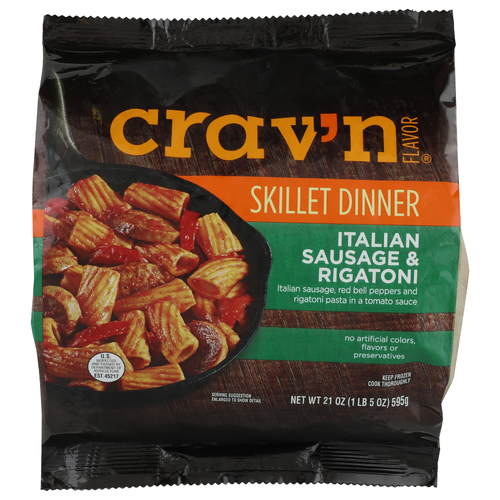 CRAV'N Flavor Italian Sausage & Rigatoni Skillet Dinner - 21 Ounce Image 1 of 4