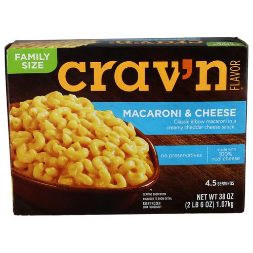Crav'n Flavor Family Size Mac & Cheese - 38 Ounce