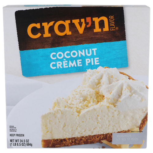 Crav'n Flavor Coconut Creme Pie - 24.5 Ounce - 1 Count