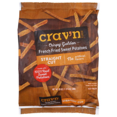 Crav'n Flavor Straight Cut French Fried Sweet Potatoes - 20 Ounce