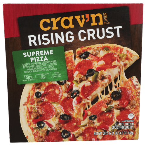 Crav'n Flavor Rising Crust Supreme Pizza - 30.2 Ounce