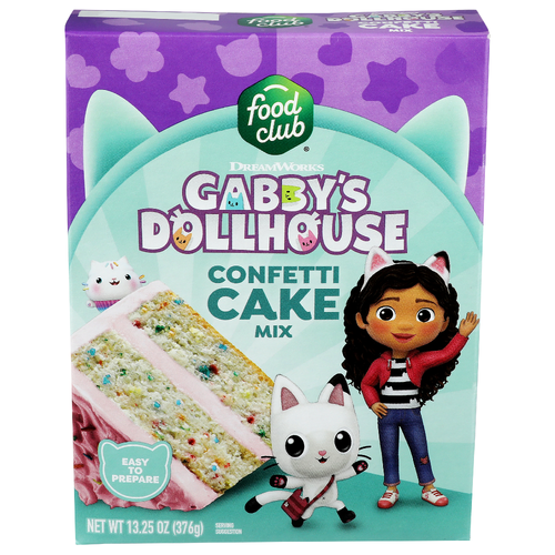 Food Club Gabby's Dollhouse Confetti Cake Mix - 13.25 Ounce