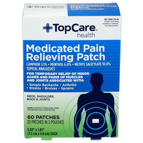 Topcare Medicated Pain Relieving Patch - 60 Count Image 1 of 2