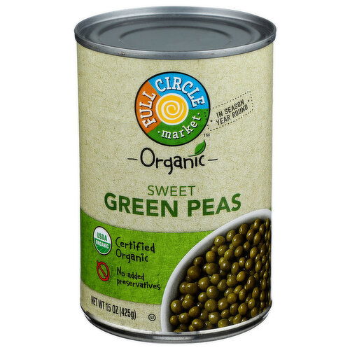Full Circle Market Organic Sweet Green Peas - 15 Ounce Image 1 of 4