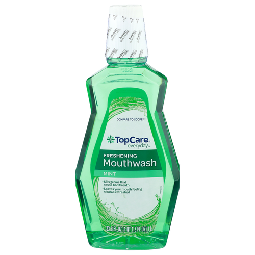 Topcare Everyday Mint Freshening Mouthwash - 33.8 Fluid Ounce