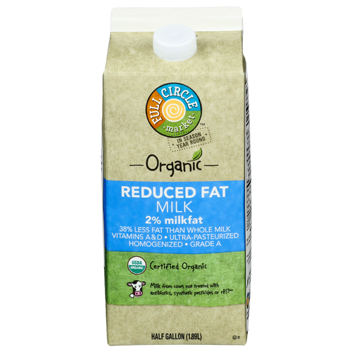 Full Circle Market Reduced Fat Milk - Half Gallon
