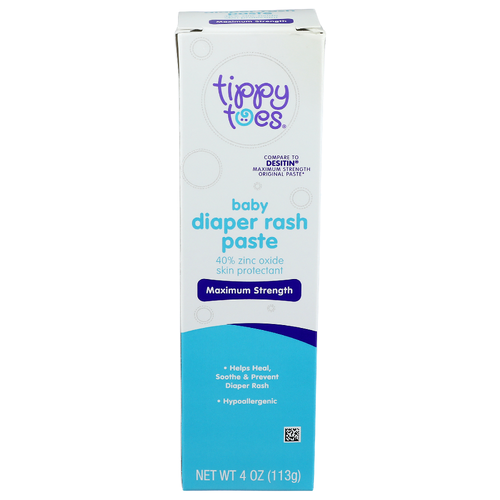 Tippy Toes Maximum Strength Baby Diaper Rash Paste - 4 Ounce