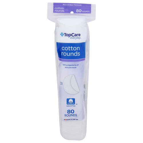 Topcare Everyday Cotton Rounds - 80 Count