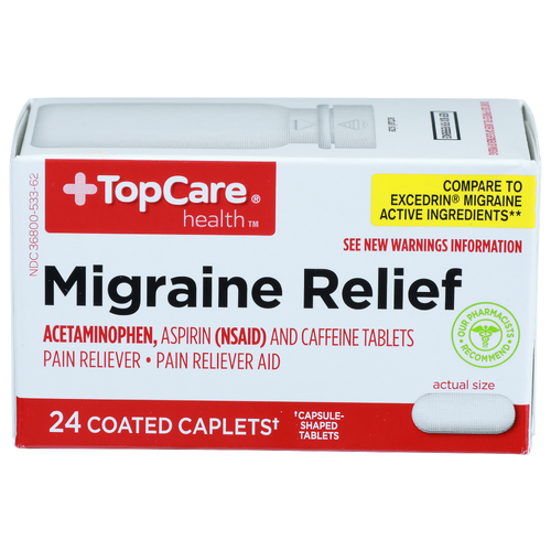 Topcare Health Migraine Relief - 24 Count