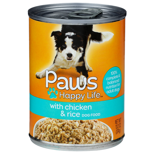 Paws Happy Life With Chicken & Rice Dog Food - 13.2 Ounce