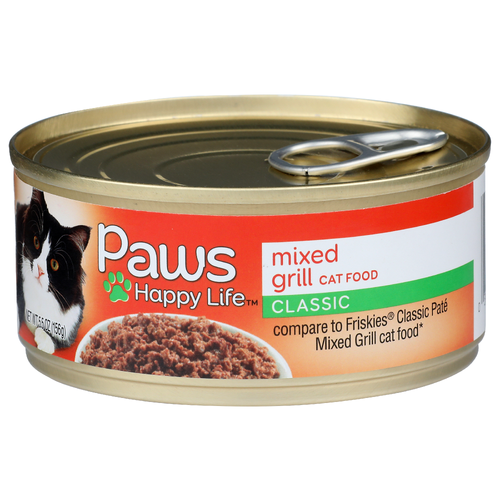 Paws Happy Life Mixed Grill Classic Cat Food - 5.5 Ounce