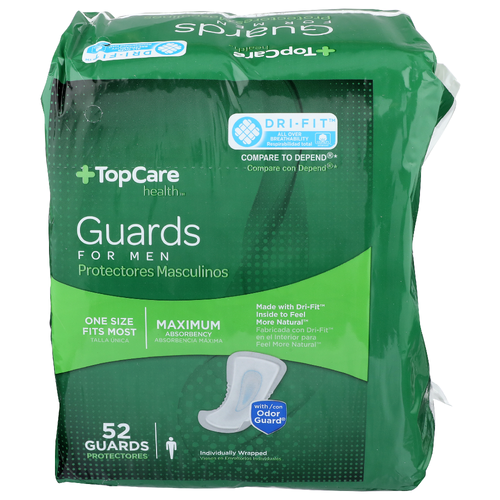 Solimo Maximum Absorbency Incontinence Guards For Men (52 Pads) – Compare To Depend